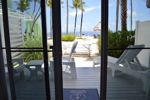 Oceanfront King Suite w/ Kitchen & Private Balcony | Terrace/patio