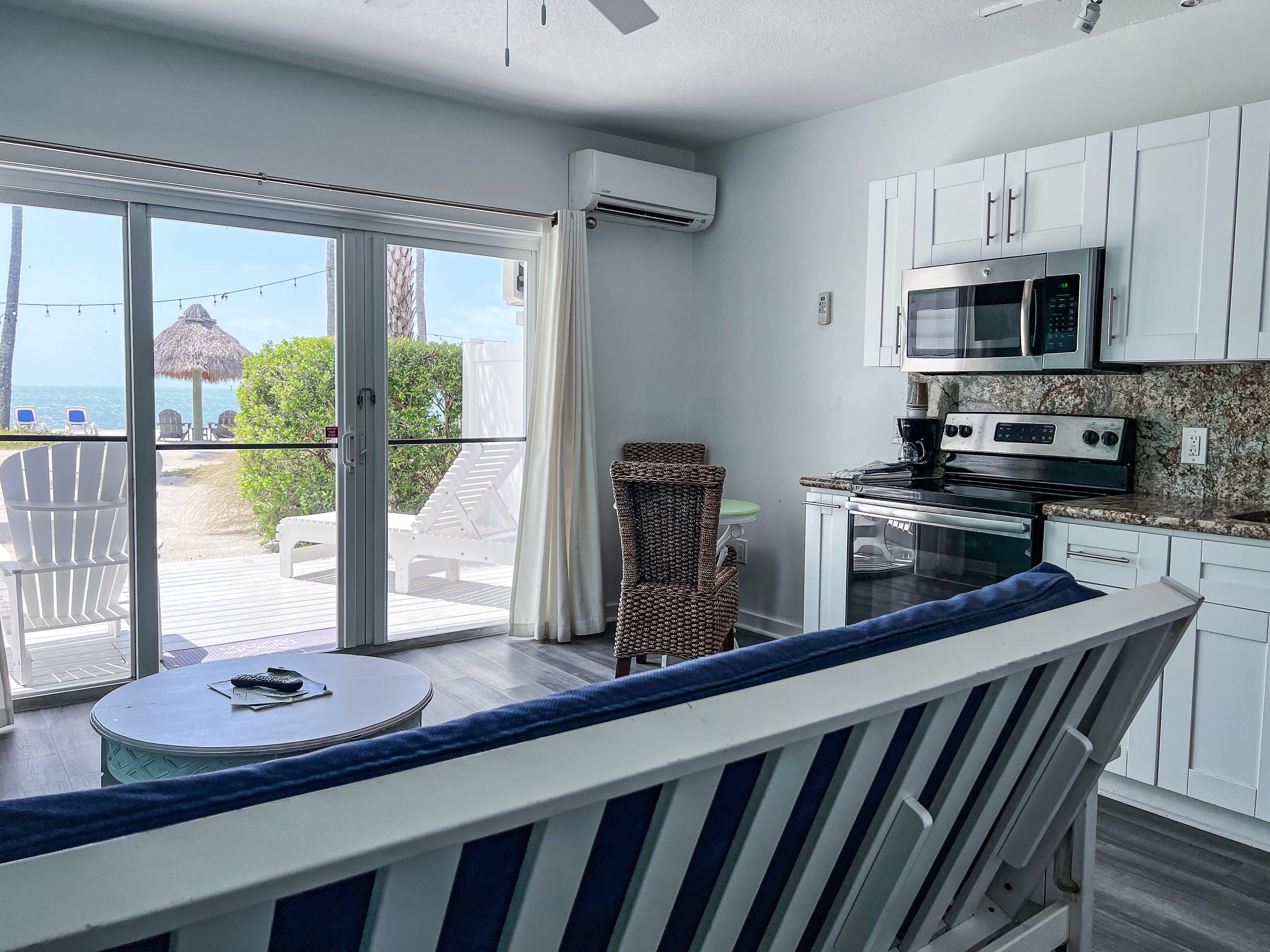 oceanfront king suite w/ beach walkout & kitchen | private kitchen | coffee/tea maker