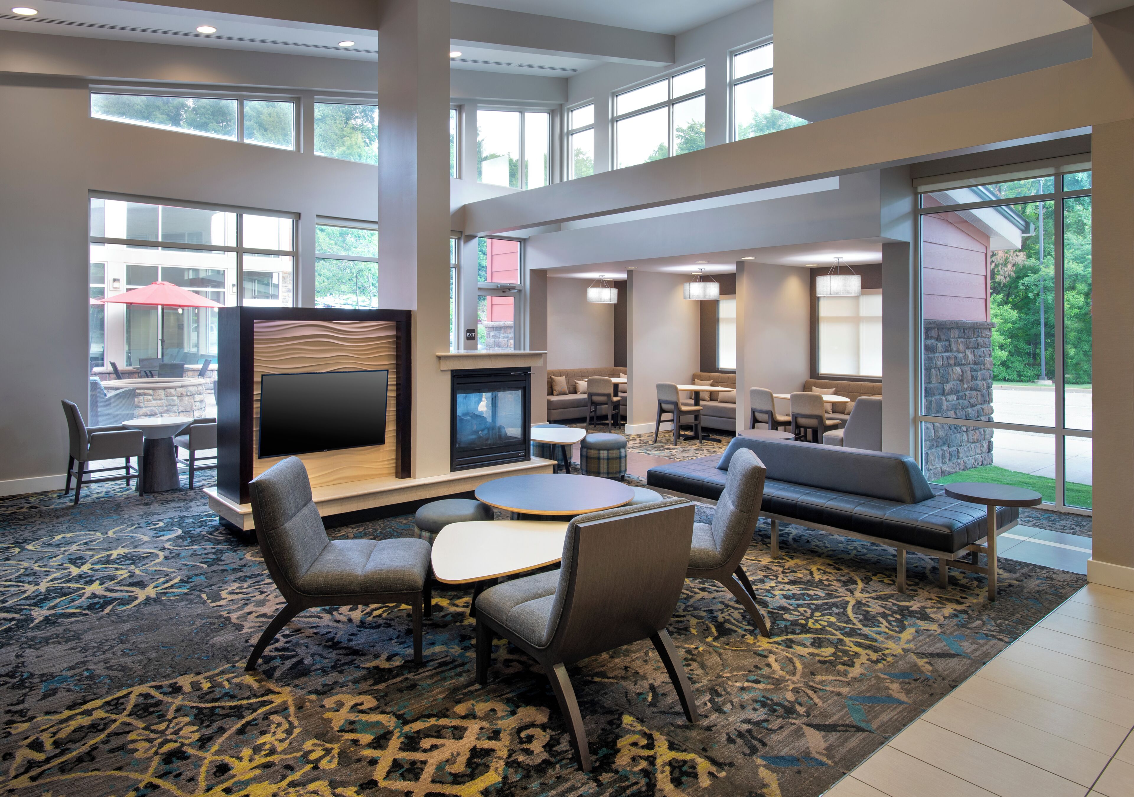 Sala de estar en el lobby