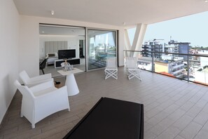 Deluxe Suite, Terrace, Partial Sea View | Terrace/patio