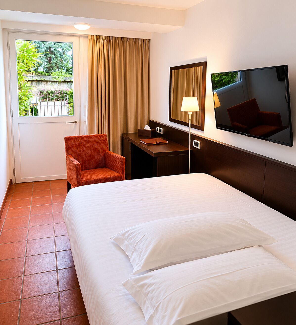 Quarto solteiro standard | Camas Select Comfort, berços (sobretaxa), Wi-Fi de cortesia