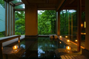 Western style room | Bathroom | Separate tub and shower, spring water tub, hair dryer, electronic bidet