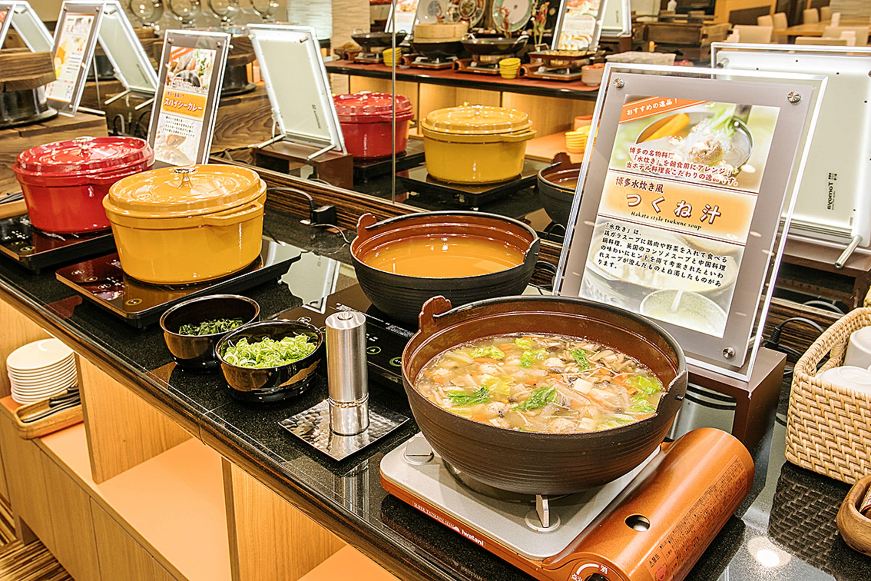 每日供应自助式早餐（每人 JPY 1980）