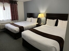 Room, 2 Queen Beds | Pillowtop beds, desk, free WiFi, bed sheets