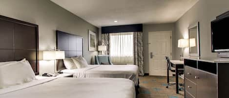 Standard Room, 2 Queen Beds, Non Smoking, Refrigerator & Microwave | Down comforters, pillowtop beds, desk, laptop workspace