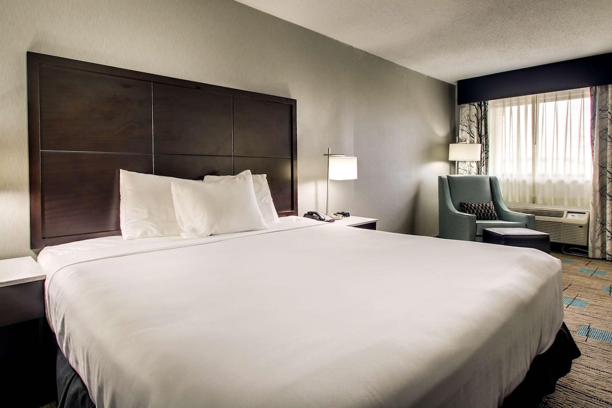 Down duvets, pillow-top beds, desk, laptop workspace