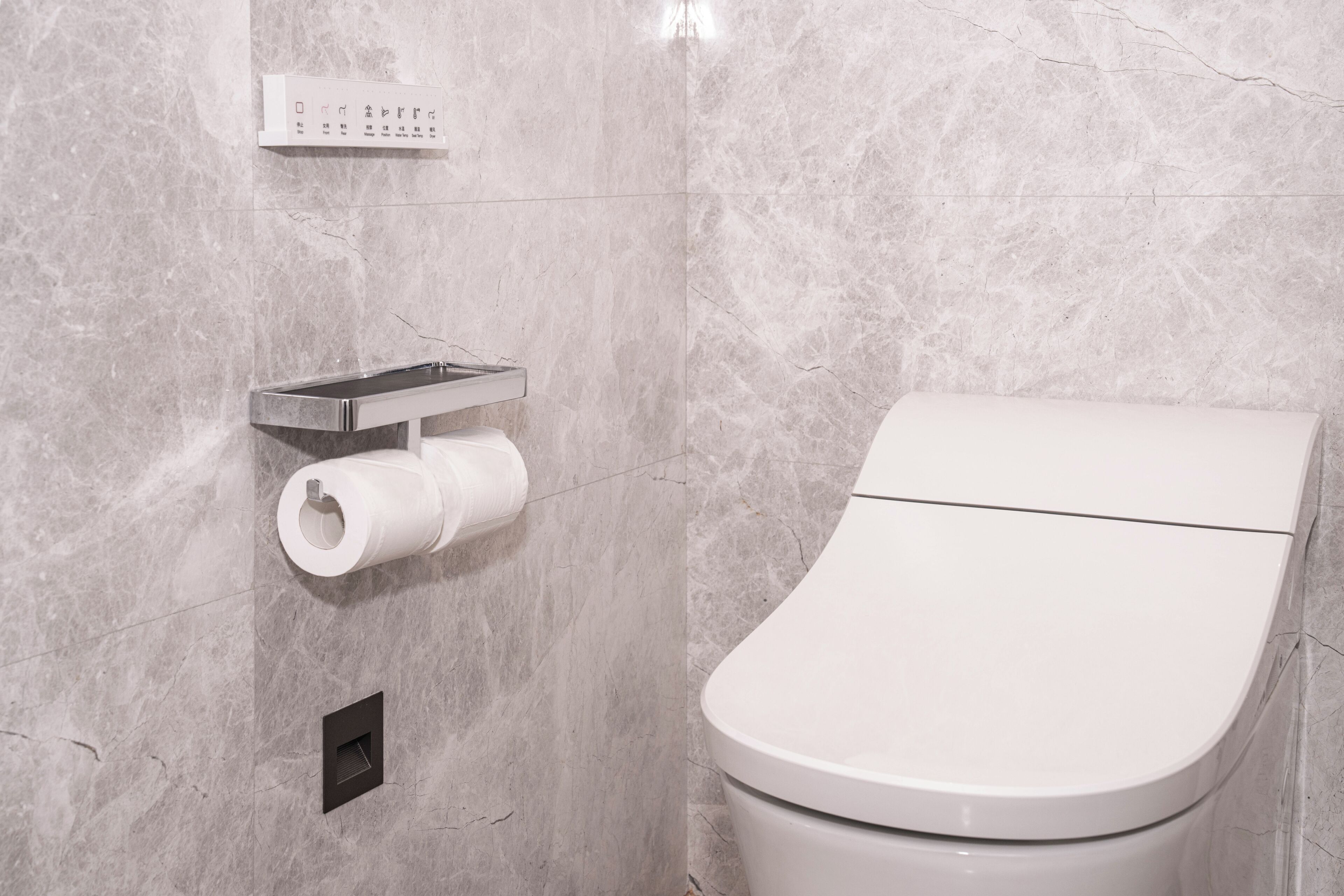 Hair dryer, bathrobes, slippers, towels