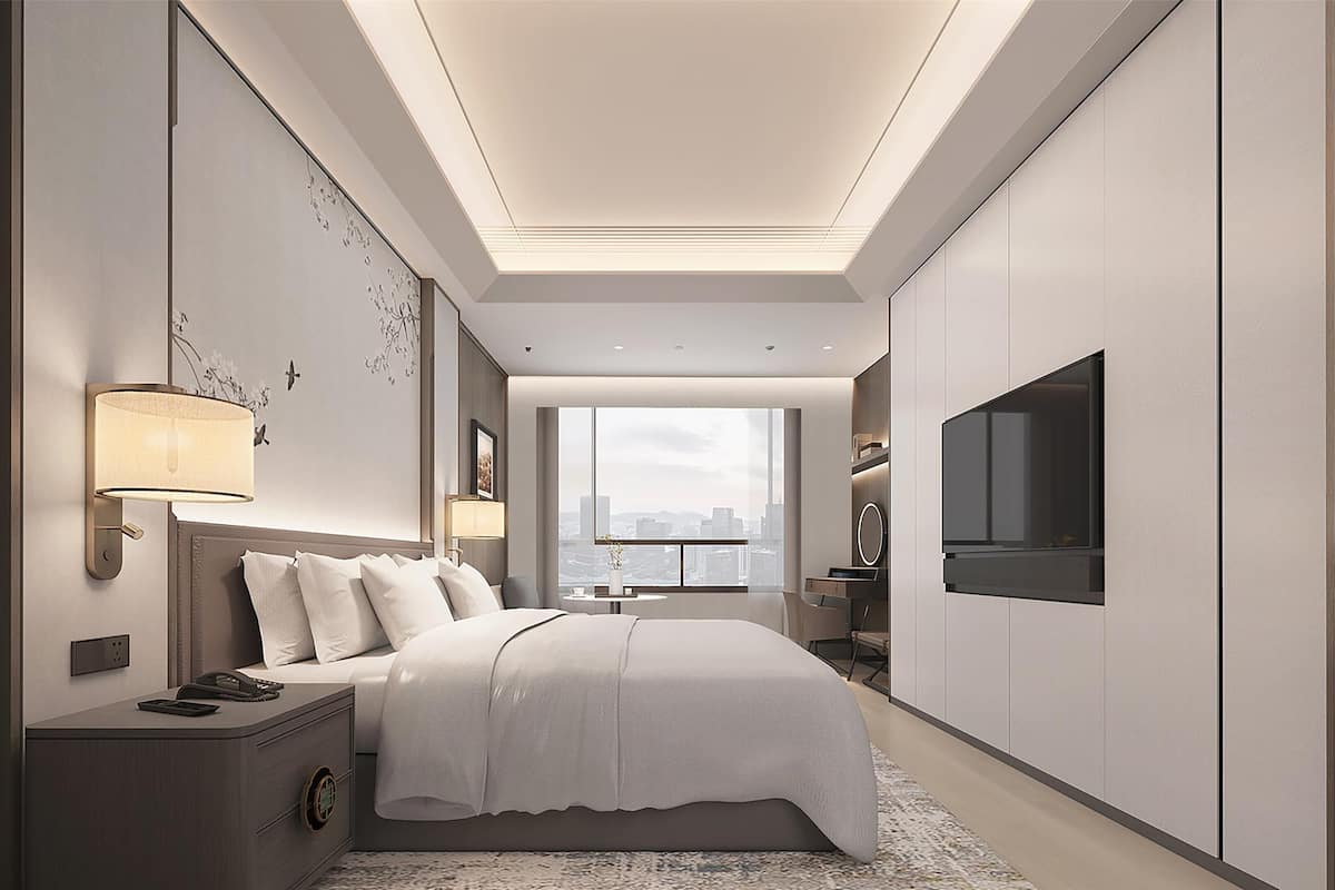Room, 1 King Bed | Private kitchen | Mini-fridge, cookware/dishes/utensils, cleaning supplies, paper towels