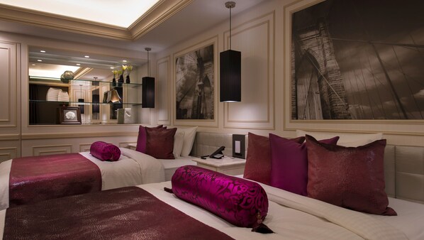 Premium bedding, down duvets, individually furnished, desk