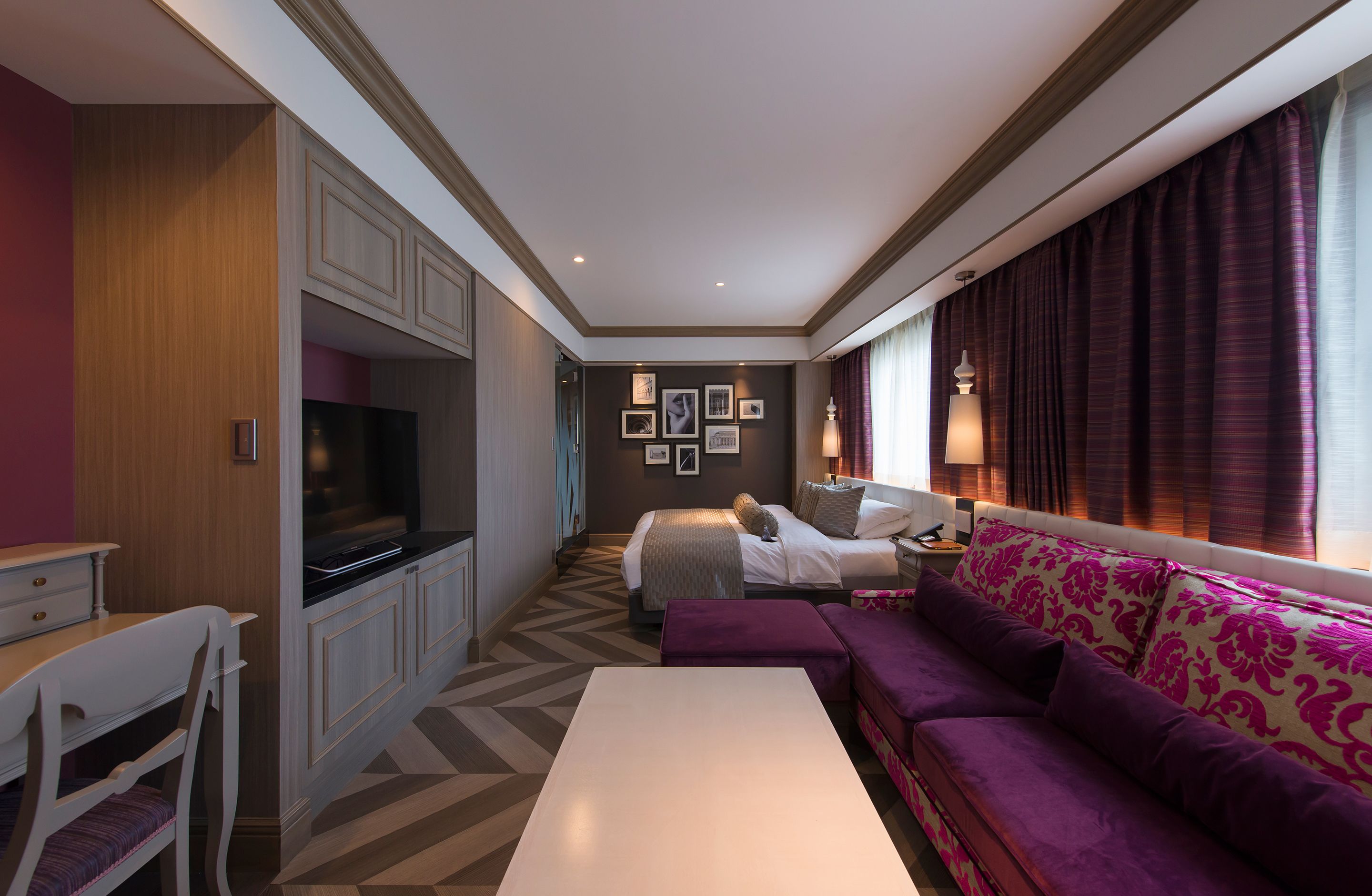 premium bedding, down duvets, individually furnished, desk