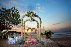 Zona para bodas al aire libre
