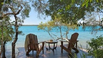 Deluxe Cottage, 1 Bedroom, Lake View | Terrace/patio
