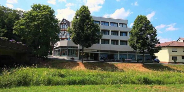 A szálláshely homlokzata