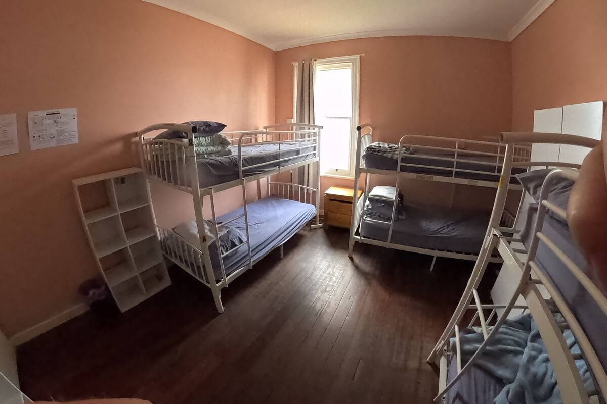 Blackout drapes, WiFi (free), individually furnished, bed sheets