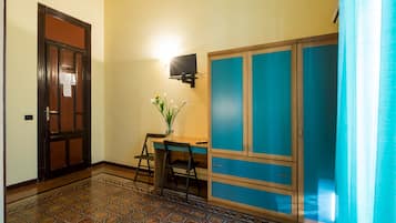 Double Room with External Bathroom | Premium bedding, desk, soundproofing, iron/ironing board