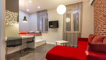 Departamento estándar, 1 habitación, cocina | Sábanas de algodón egipcio y ropa de cama de alta calidad
