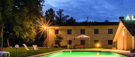 Regional cuisine, garden views