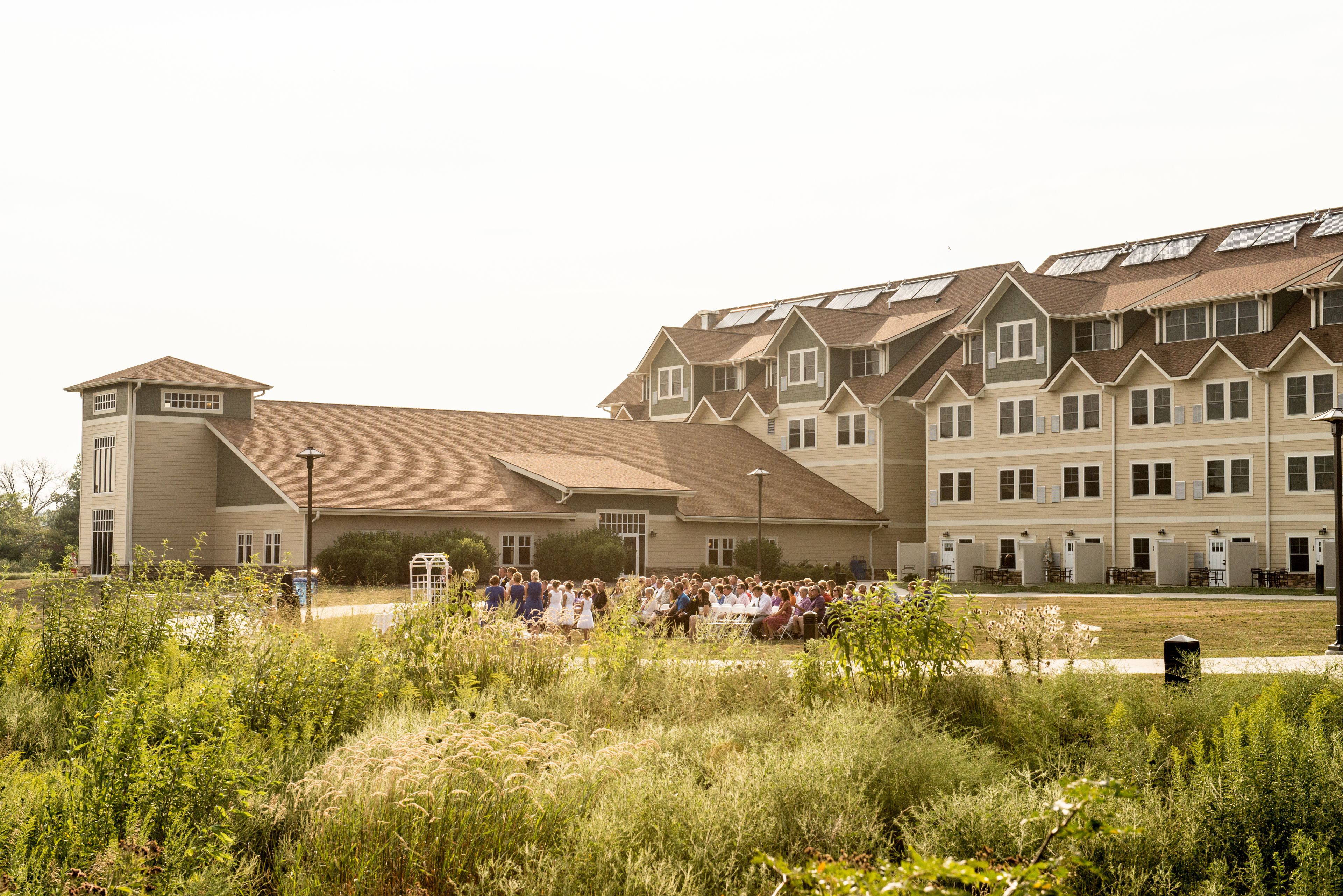 outdoor wedding area
