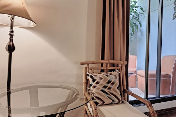 Superior Room w/Patio | Premium bedding, in-room safe, individually decorated