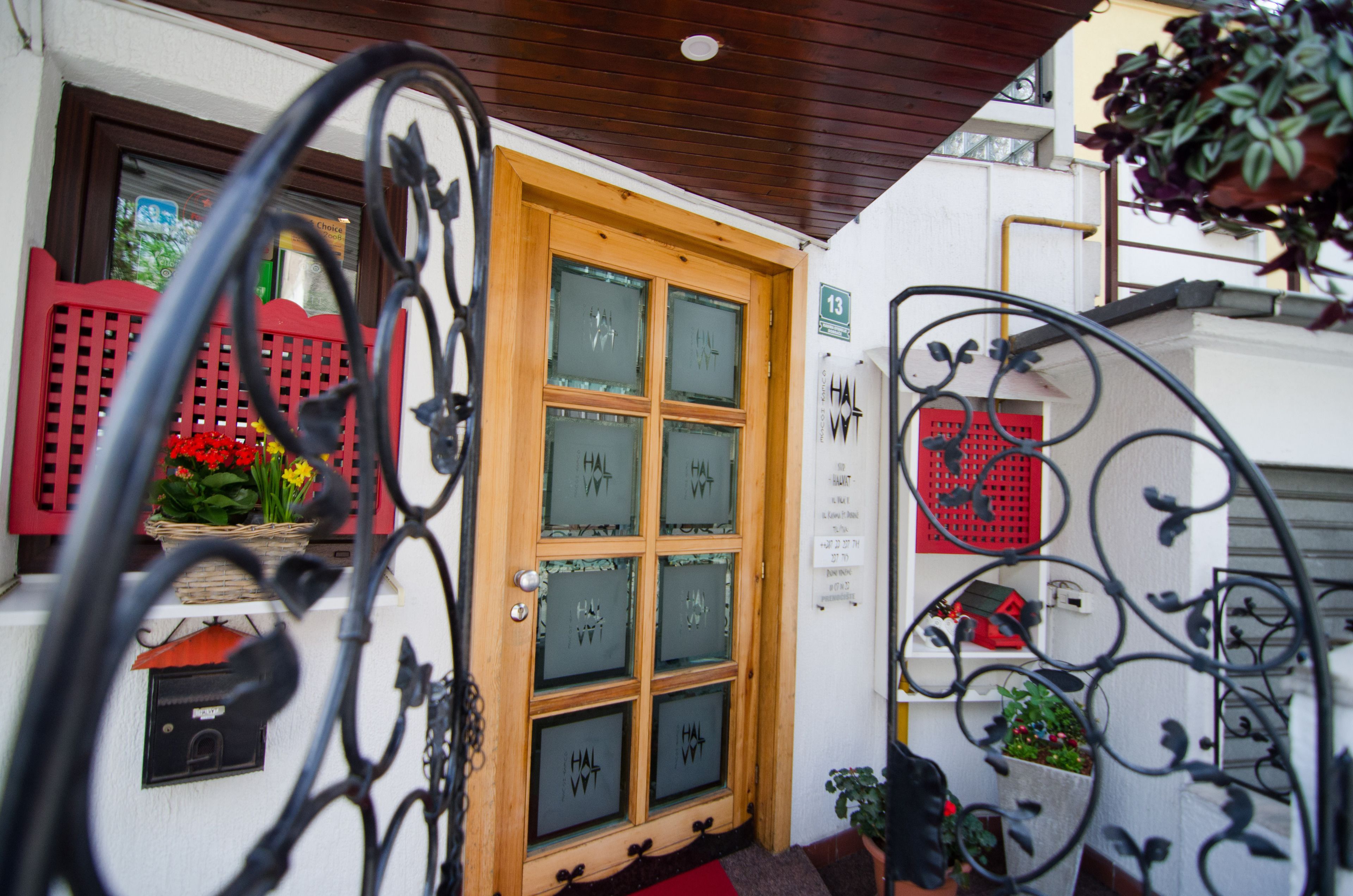 Majoituspaikan sisäänkäynti