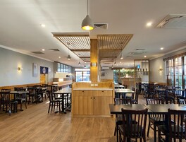 Lunch, dinner served; Japanese cuisine, garden views 