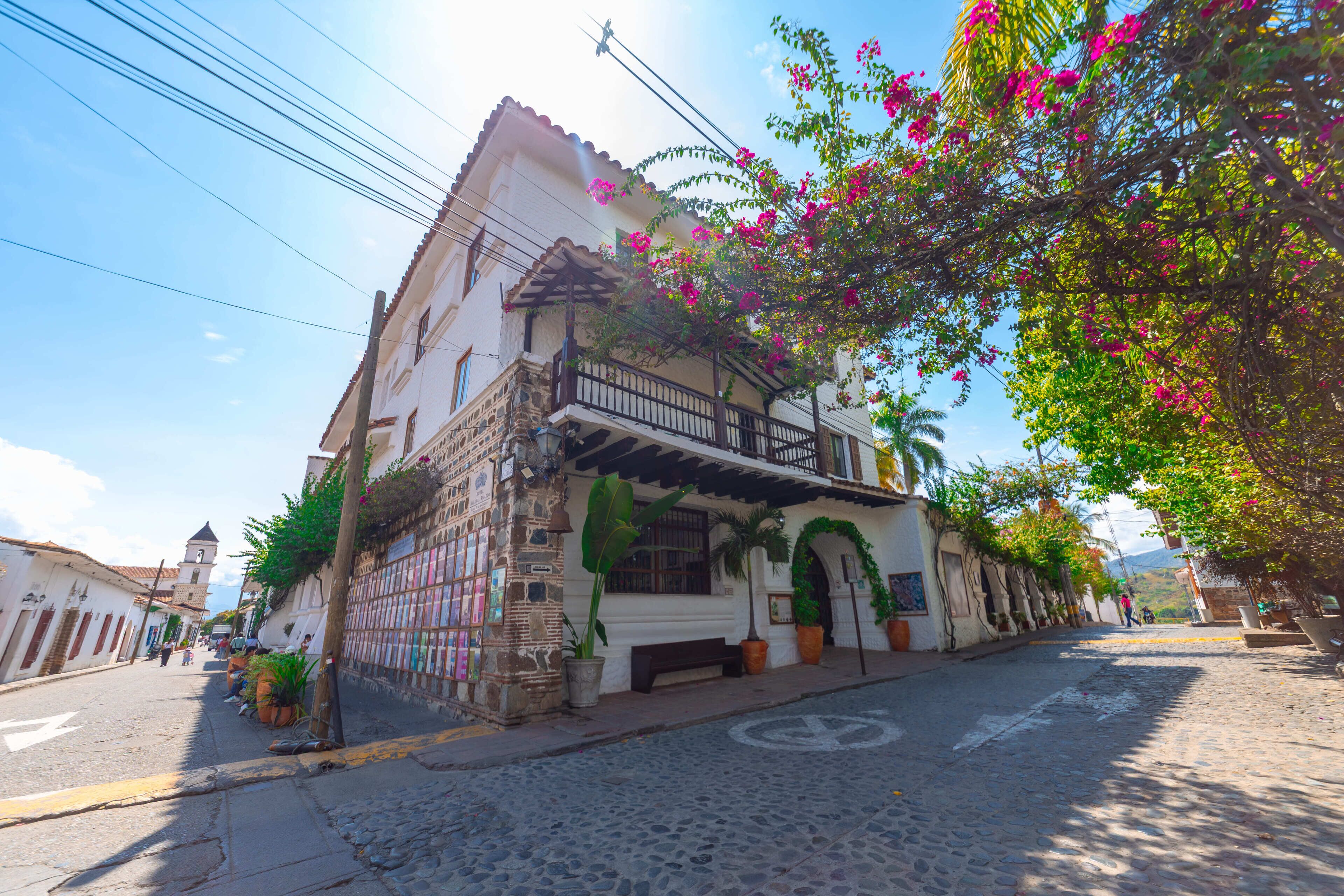 Vista frontal de la propiedad