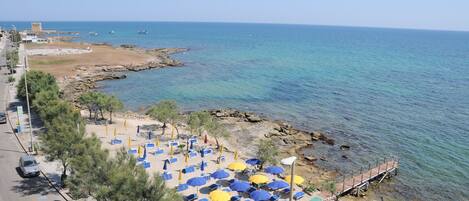 Spiaggia privata, ombrelloni, immersioni subacquee, pesca