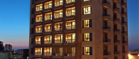 Front of property – evening/night