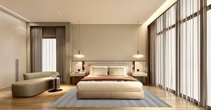 고급 침구, 오리/거위털 이불, 객실 내 금고, 책상