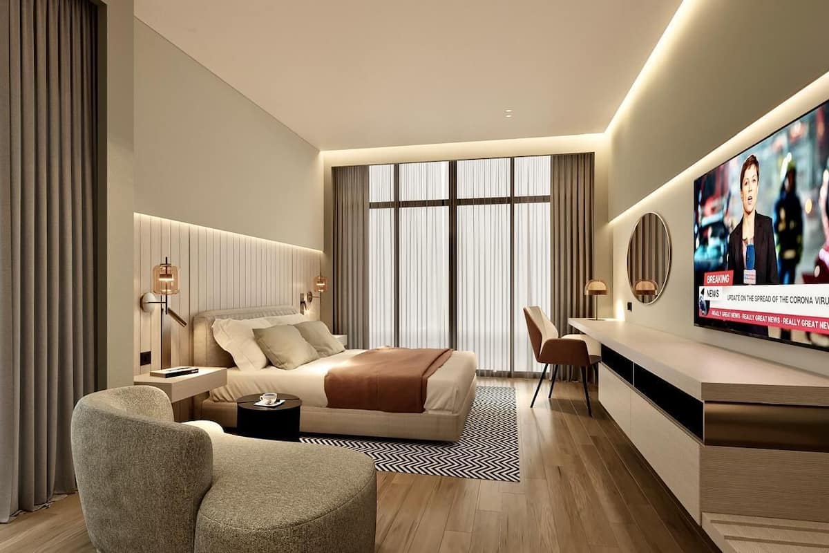 1 Schlafzimmer, hochwertige Bettwaren, Daunenbettdecken, Zimmersafe