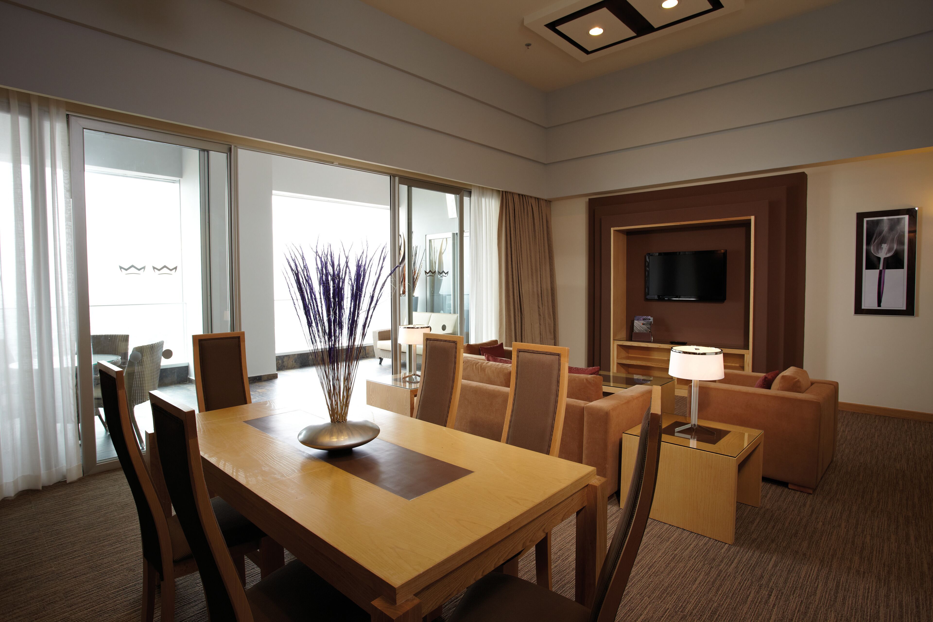 32-inch flat-screen TV with satellite channels, TV