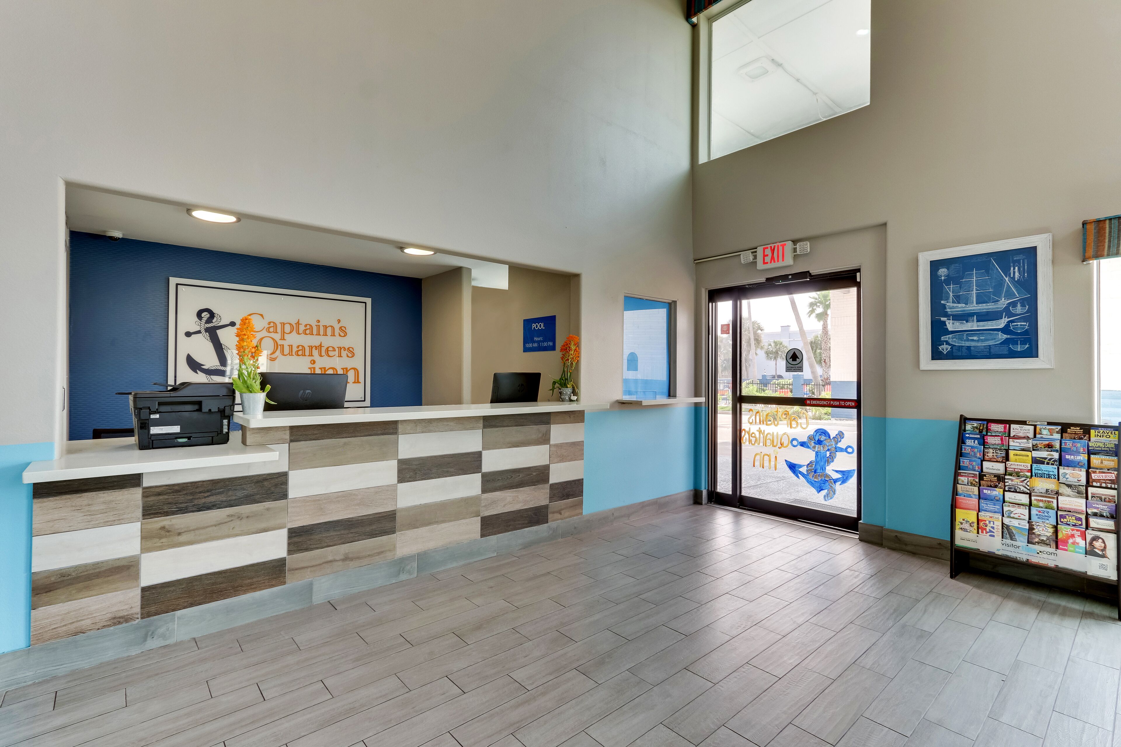 check-in/check-out kiosk