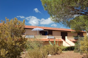 Façana frontal de l'allotjament