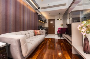 Apartament executiu, 1 dormitori | Roba de llit d'alta qualitat i cobrellits 