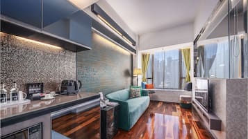 1 chambre, literie de qualité supérieure, couette en duvet d'oie