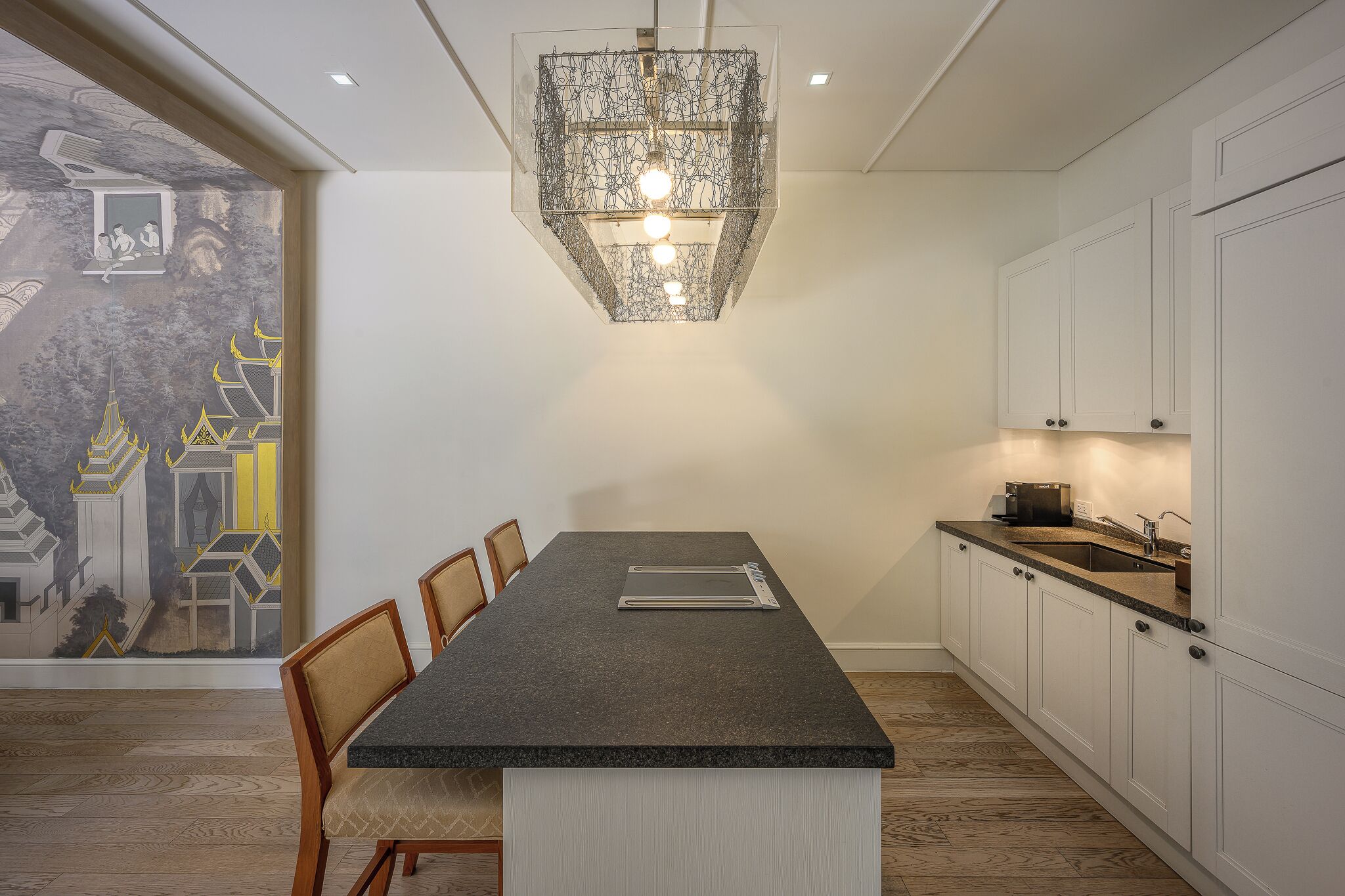 room, multiple beds, private pool, sea view (villa two bedroom private pool beachf) | private kitchen | full-sized fridge, microwave, oven, stovetop