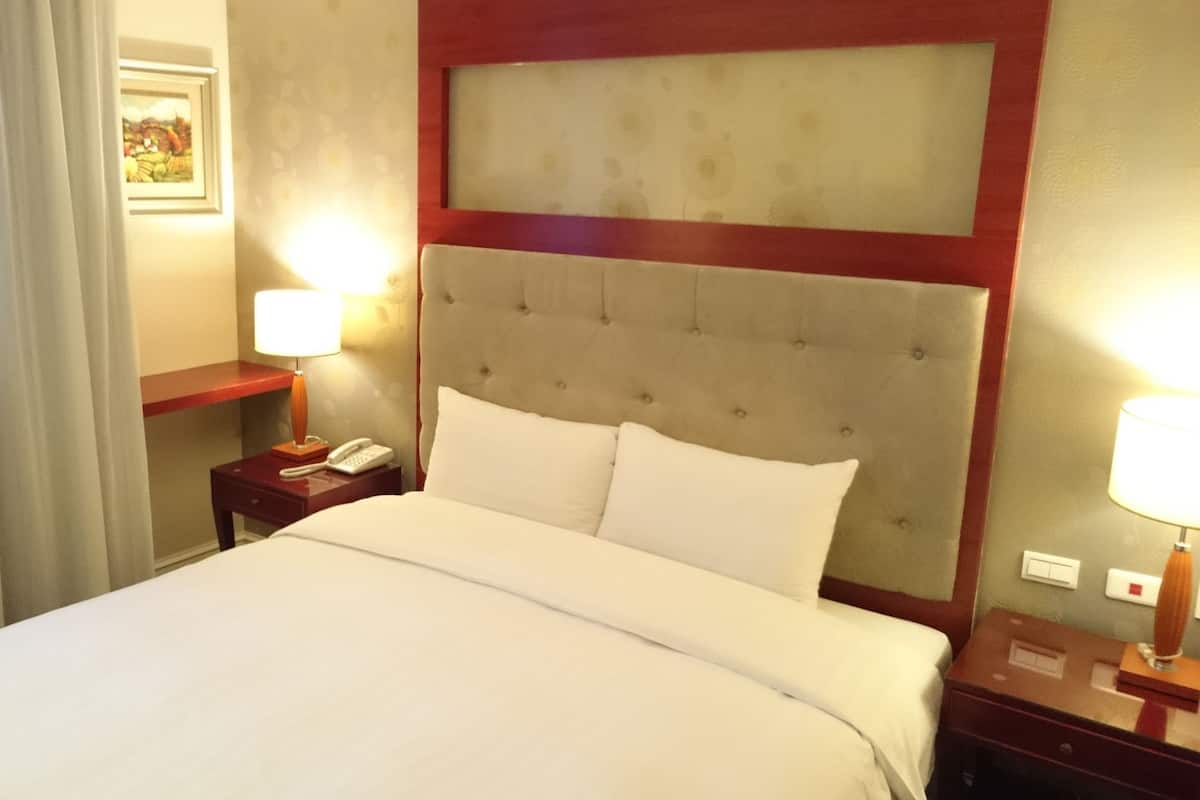 Luxe beddengoed, donzen dekbedden, pillowtop-bedden, een gratis minibar