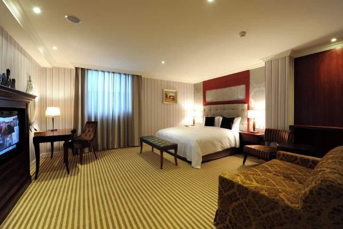 Luxe beddengoed, donzen dekbedden, pillowtop-bedden, een gratis minibar