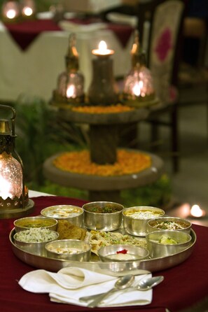 Breakfast, lunch and dinner served - Amritara Suryauday Haveli (Varanasi)