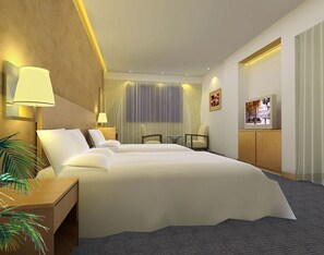 Deluxe Room | Down comforters, rollaway beds (surcharge), WiFi (free) - Minghong Hotel (Guangzhou)
