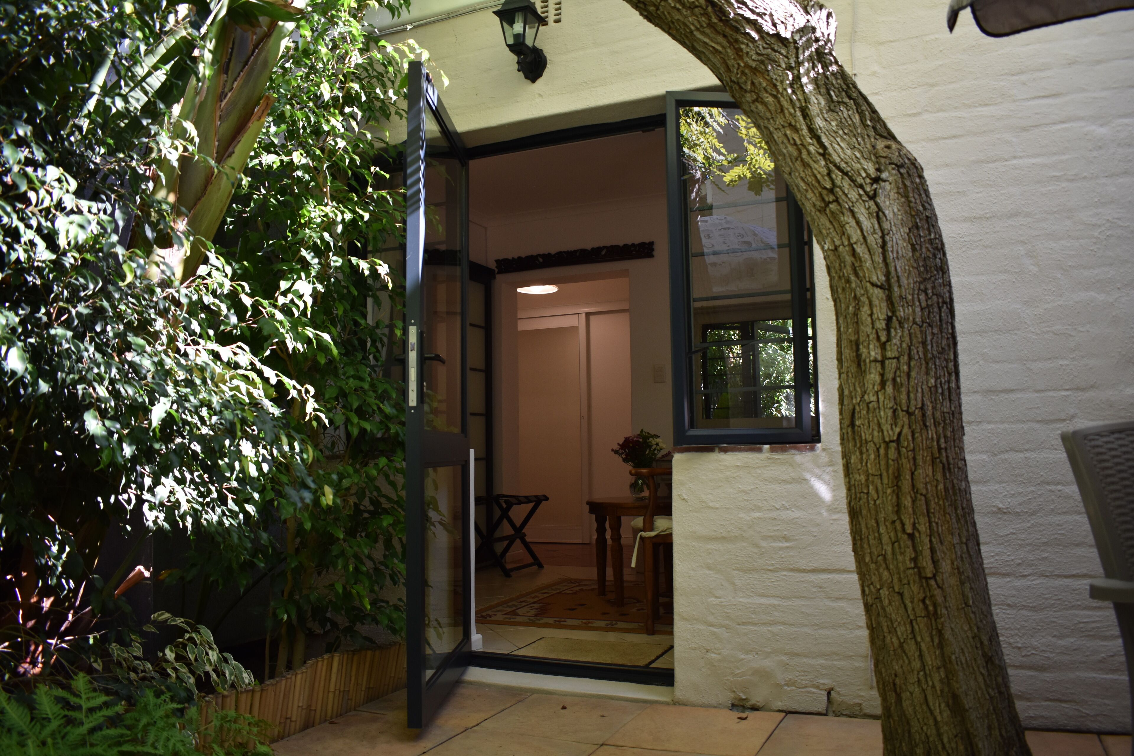 Standaard tweepersoonskamer, 1 tweepersoonsbed of 2 eenpersoonsbedden, uitzicht op tuin | Terras