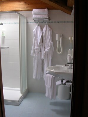 Quarto família | Banheiro | Chuveiro, produtos de toalete grátis, secador de cabelo, bidê