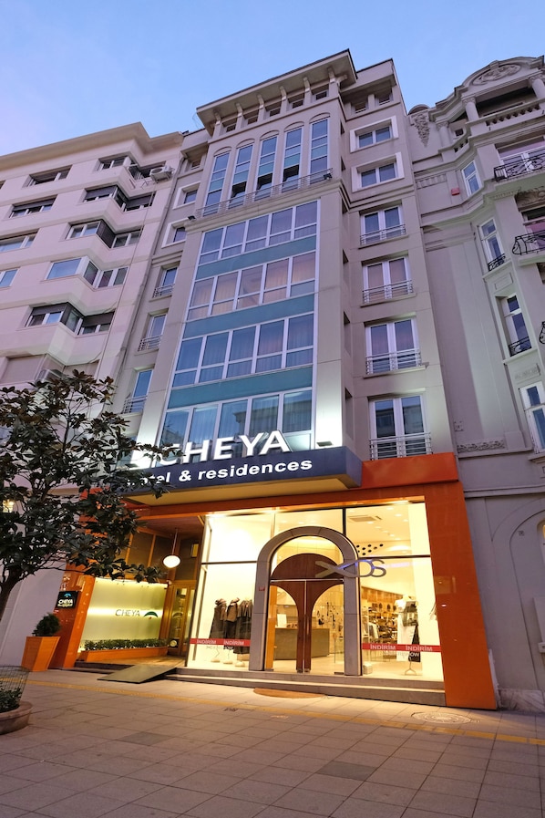 Welcome to Cheya, where a striking glass facade and modern design set the tone for a memorable stay.
