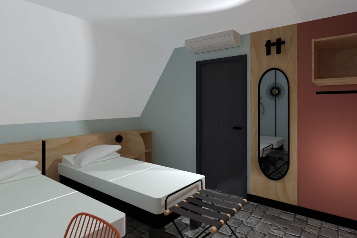 Standard Twin Room | Desk, free WiFi, bed sheets