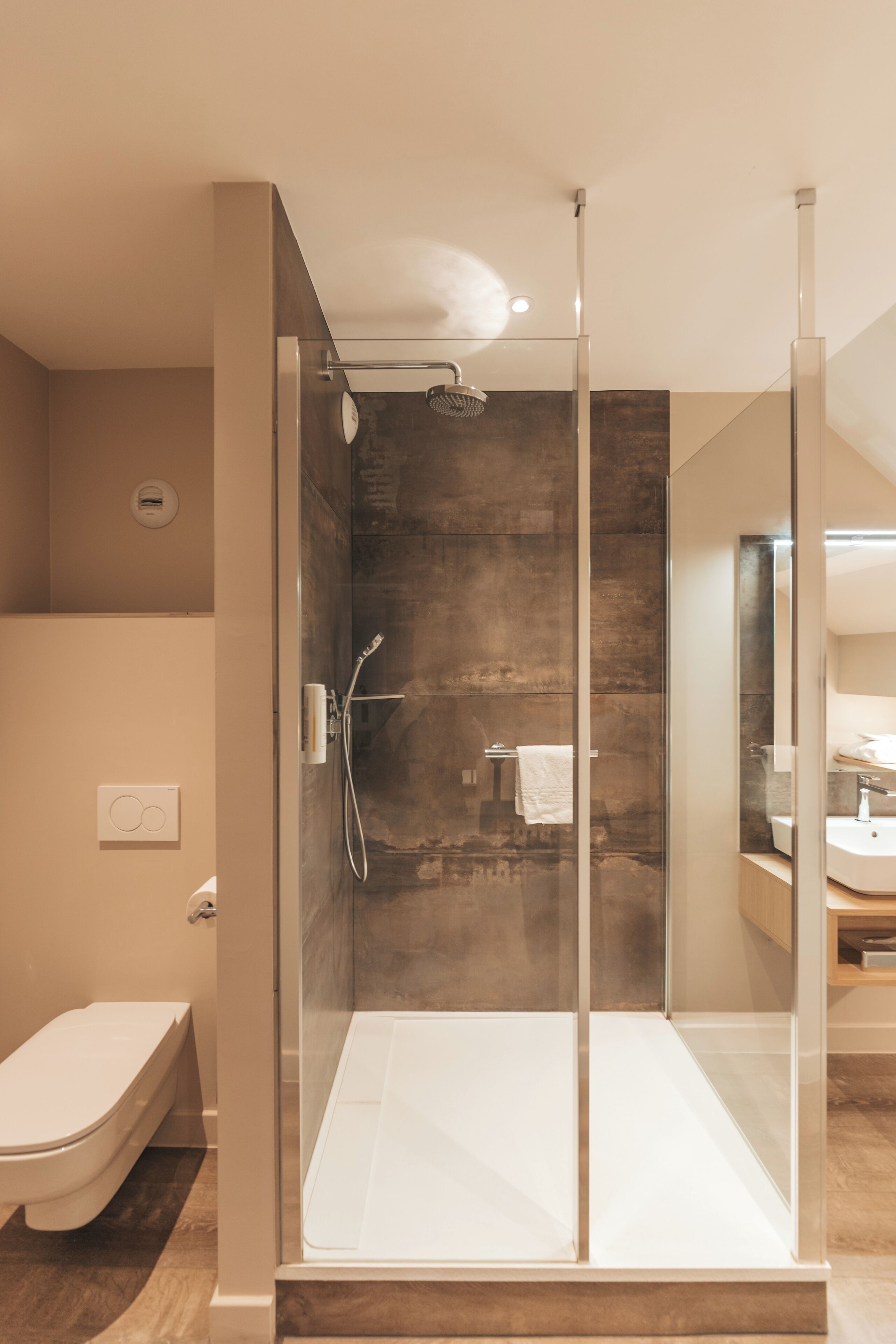 bathrobes, slippers, towels