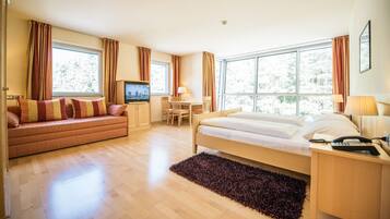 Premium bedding, minibar, in-room safe, desk