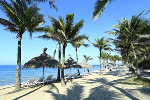 전용 해변, 일광욕 의자, 비치 파라솔