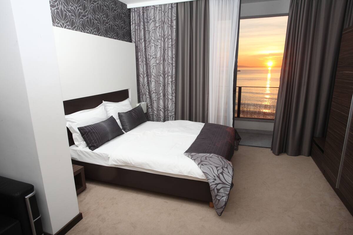 Chambre Double Classique, balcon, vue mer | Vue sur la plage/l’océan