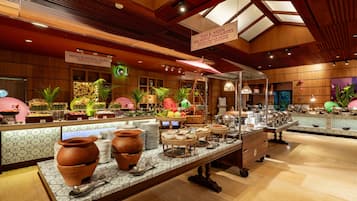 Café da manhã com buffet todos os dias mediante uma taxa