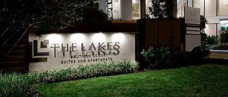 Front of property – evening/night